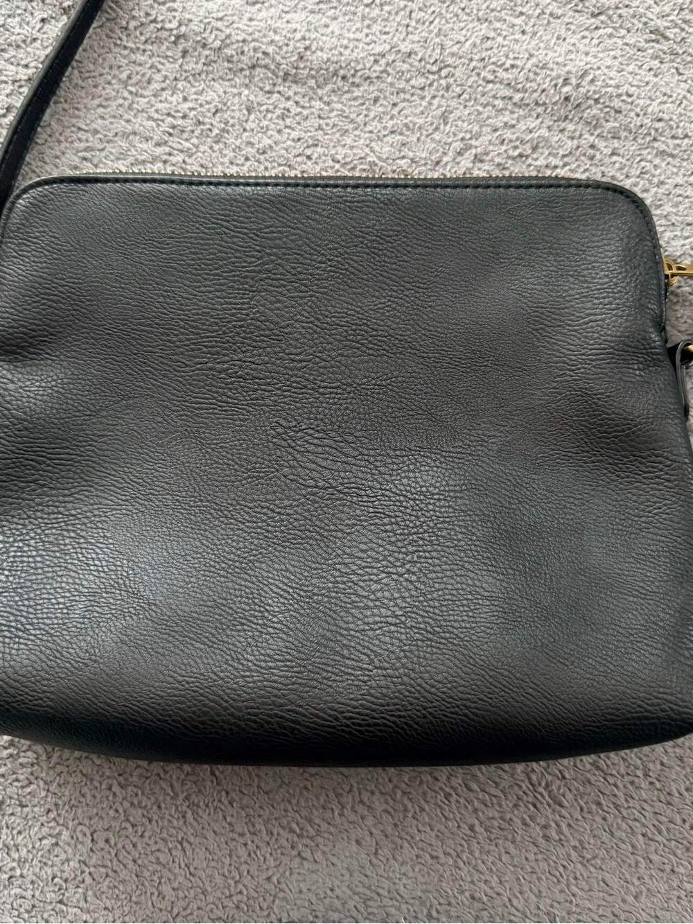 Universal Thread Black Pebbled Leather Cayden Crossbody Bag